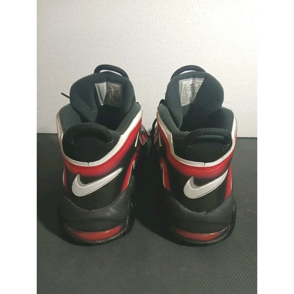 Nike Air More‎ Uptempo Laser Crimson Black  Size 6Y 415082-010